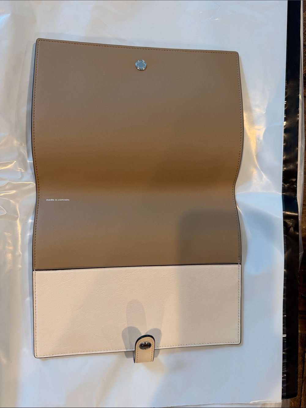 Coach White Leather Folio with Red Cherry Print - Picture 2 of 2